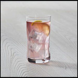 West Elm Bormioli Rocco Cassiopea Drinking Glass Set of (6) Unused